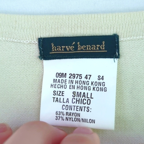 NWT Harve Benard Palm leaf Preppy Top - Picture 7 of 11
